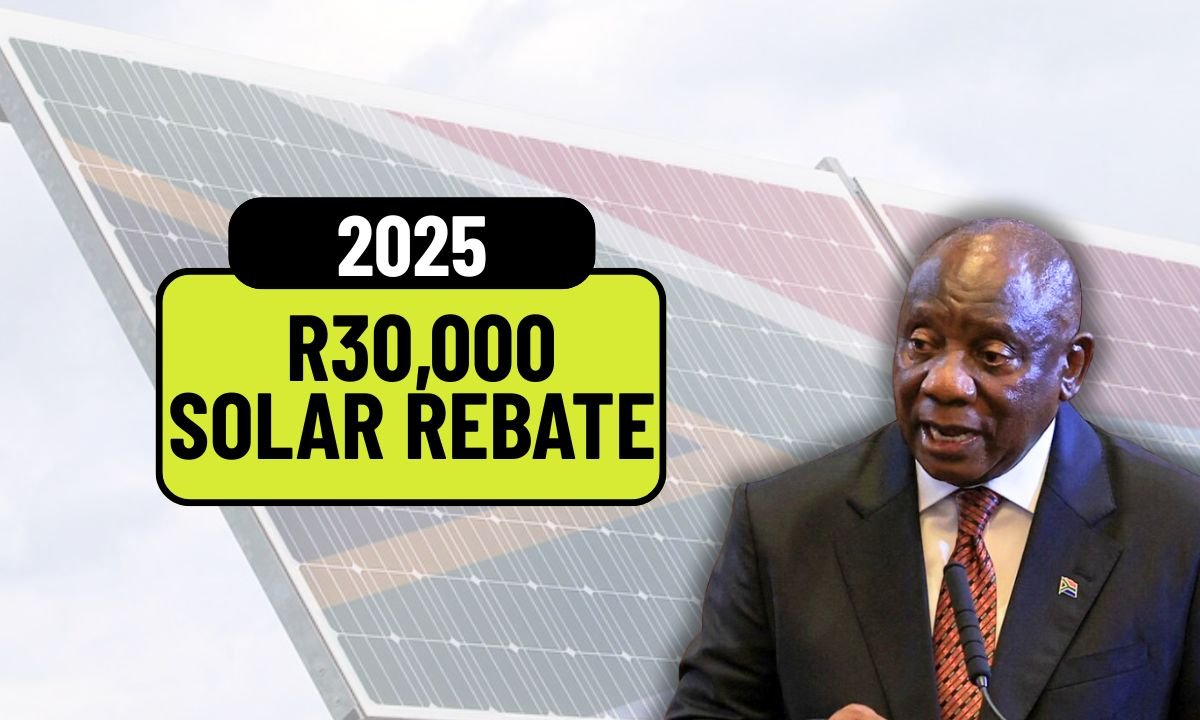 south africa R30,000 Solar Rebate